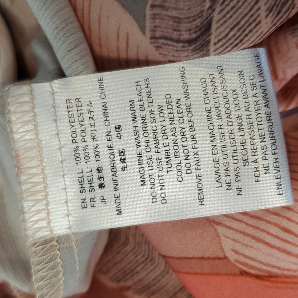 Nikita peach & coral silky breezy spring summer romper - Picture 14 of 14